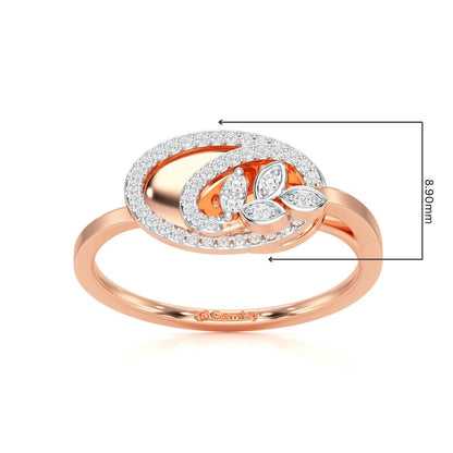Sublime Growth Silver Ring - Rose Gold - Image 5