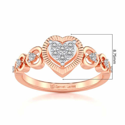 Heartly Affair Silver Ring - Rose Gold - Image 5