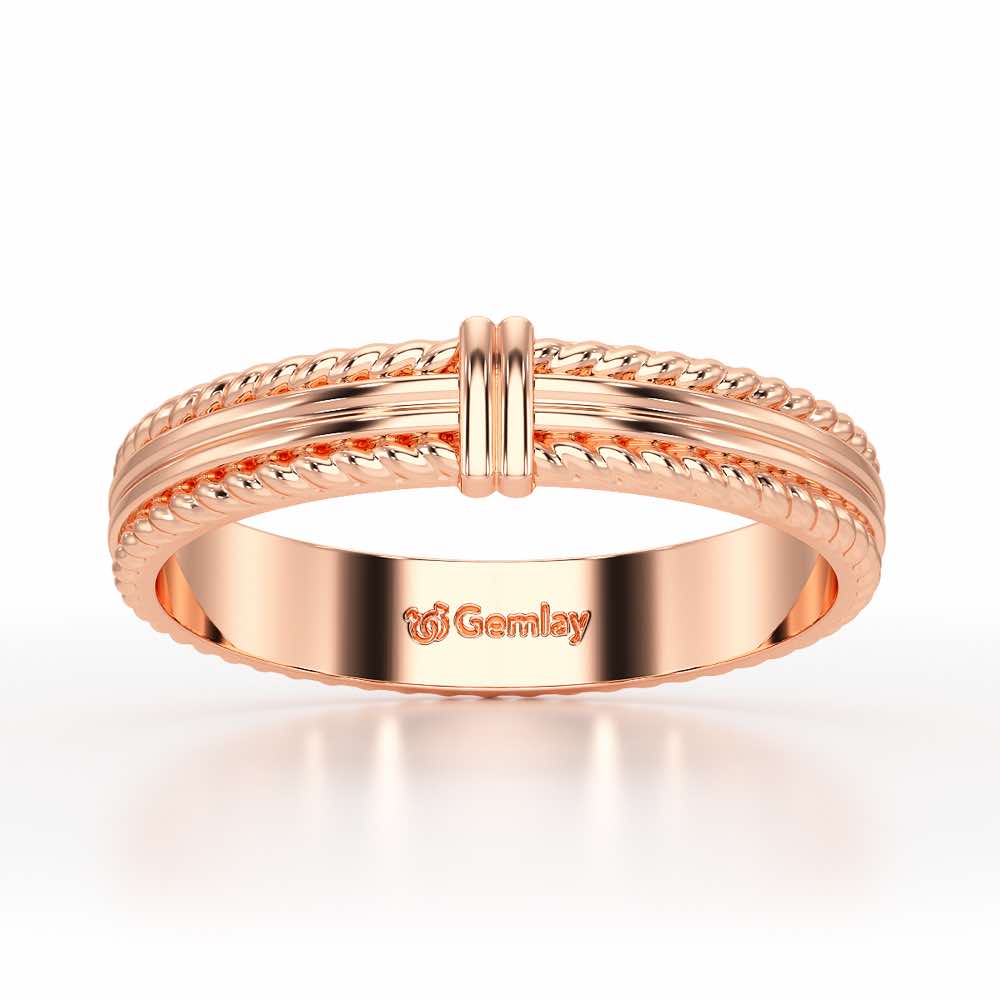 Zyna Silver Ring For Women - Rose Gold - Image 2