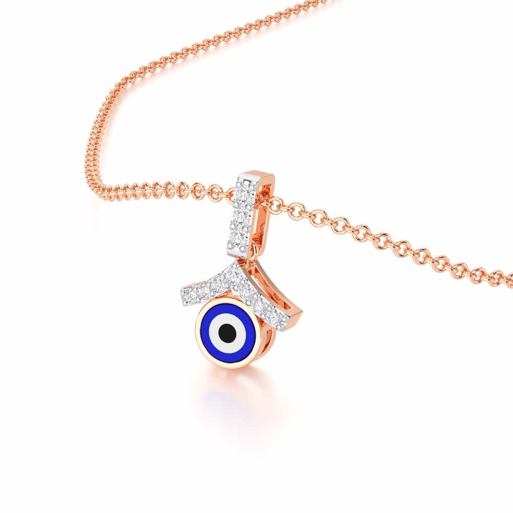 Eternal Shield Silver Pendant - Rose Gold - Image 2