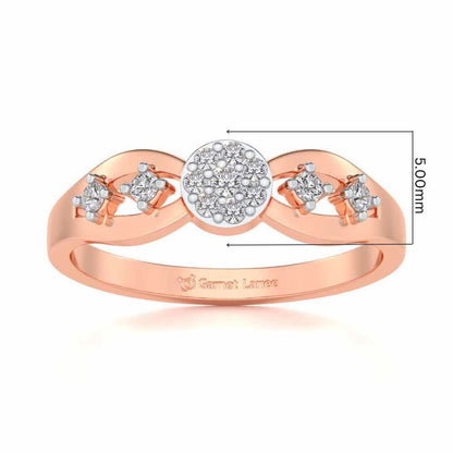 Harita Silver Ring - Rose Gold - Image 5