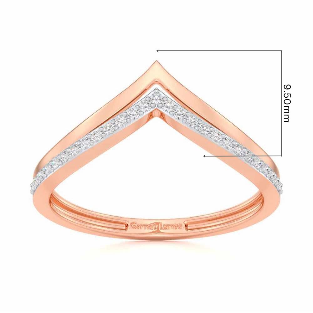 Point To Silver Ring - Rose Gold - Image 5