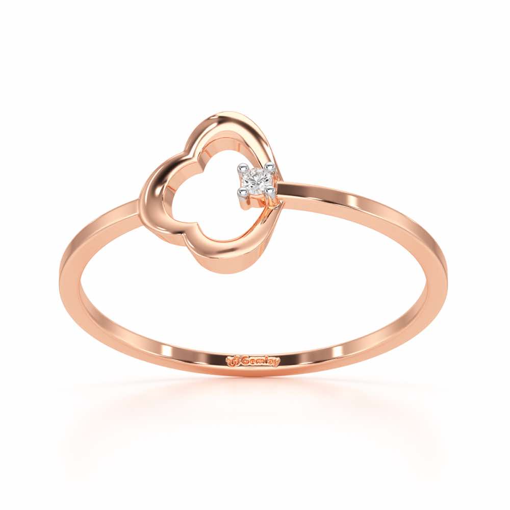 Clouding Silver Ring - Rose Gold - Image 2