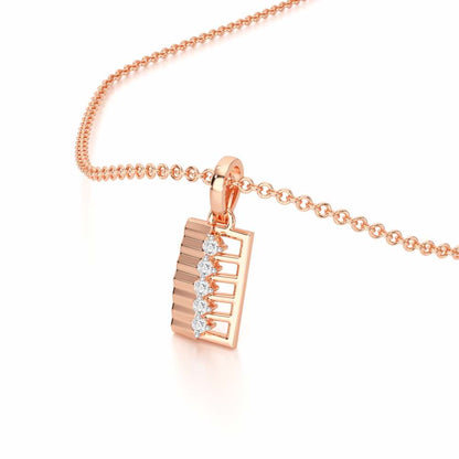 Gleam of Grace Silver Pendant - Rose Gold - Image 2