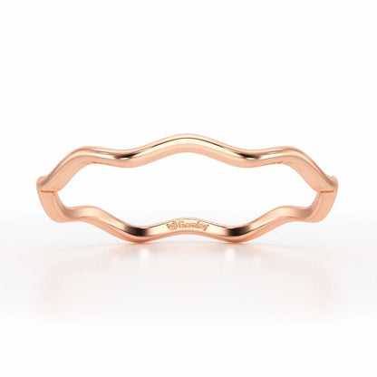 Helix Sheen Silver Ring - Rose Gold - Image 2