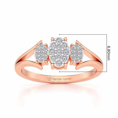 Chasmum Silver Ring - Rose Gold - Image 5
