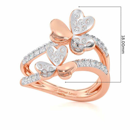 Sheen Symphony Silver Ring - Rose Gold - Image 5