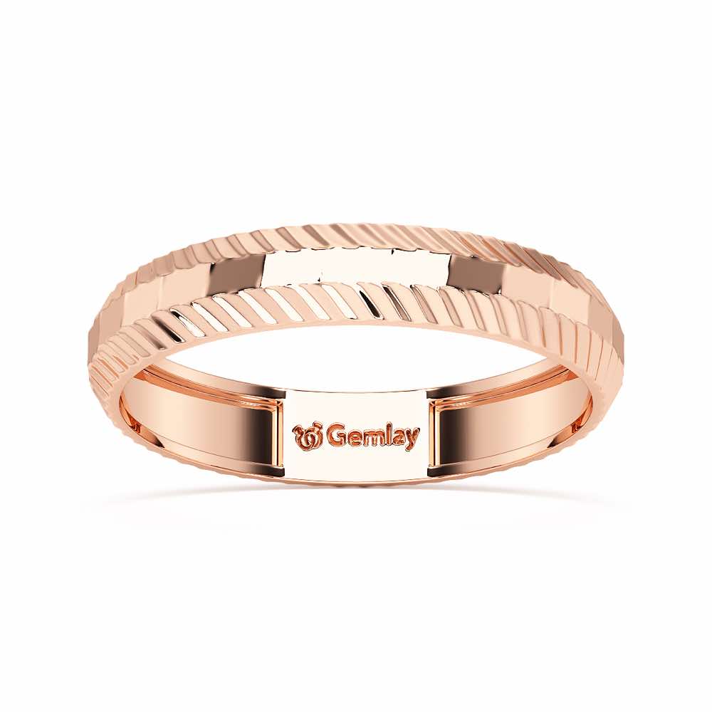 Nia Silver Ring - Rose Gold - Image 2