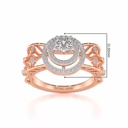 Moksha Solitaire Ring - Rose Gold - Image 5