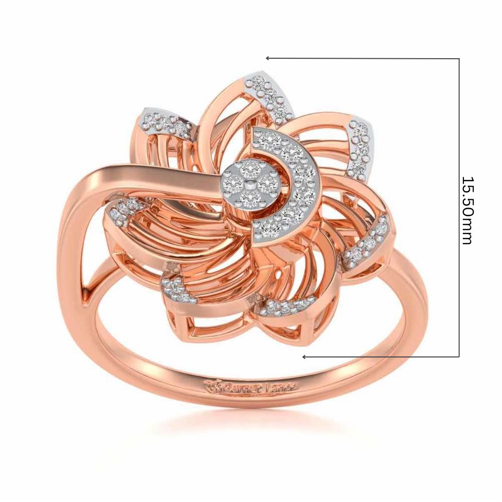 Spin Silver Ring - Rose Gold - Image 5