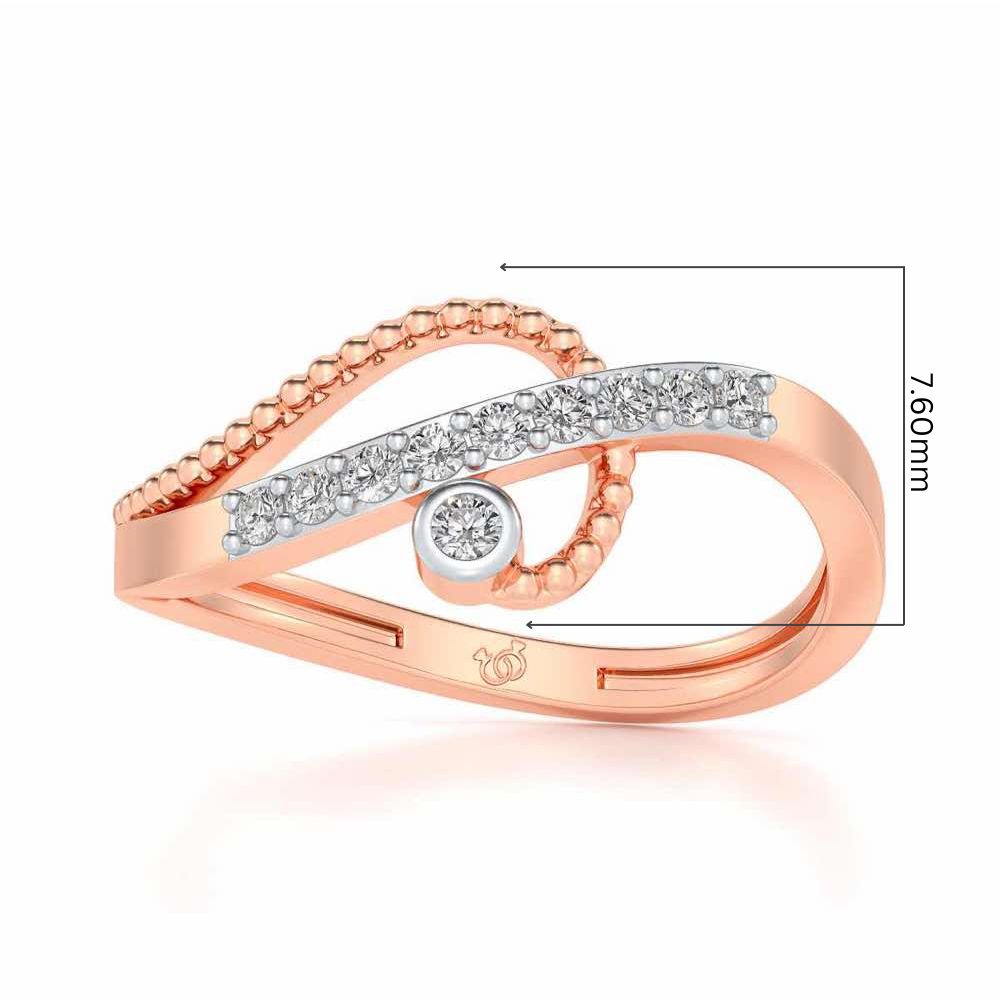 Chaman Silver Ring - Rose Gold - Image 5