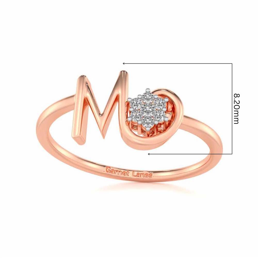 Blossom M Silver Ring - Rose Gold - Image 5