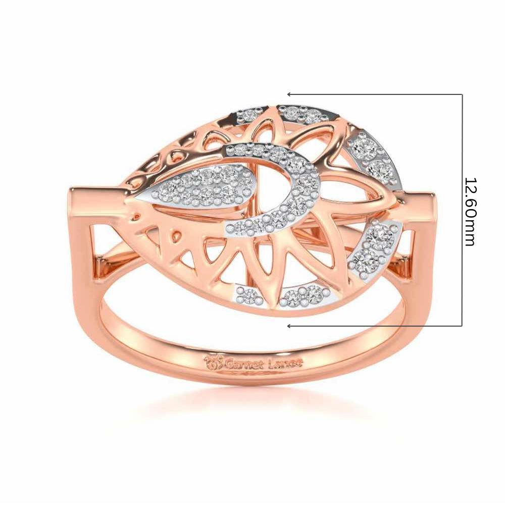 Pristine Snow Silver Ring - Rose Gold - Image 5
