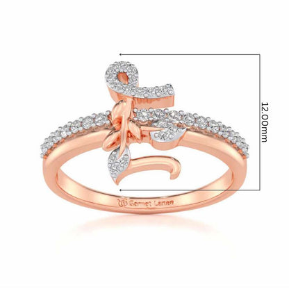 Petal E Silver Ring - Rose Gold - Image 5