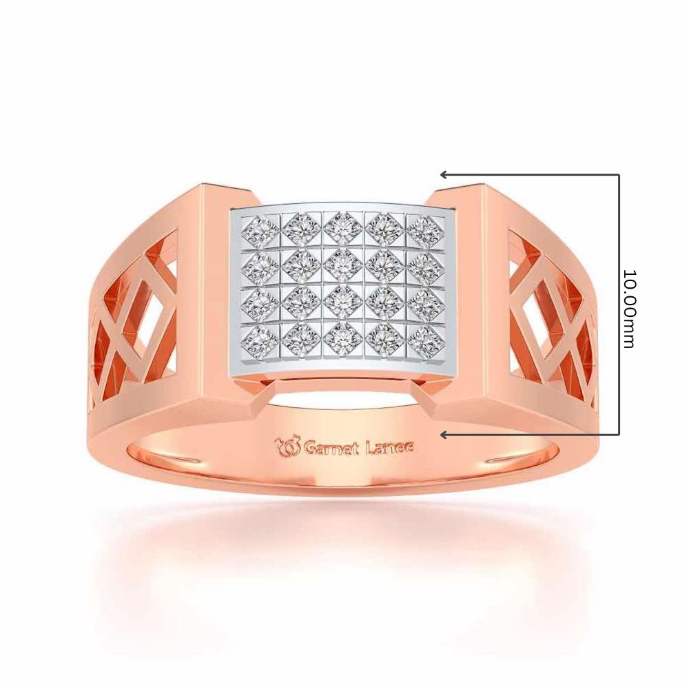 Impression Ring For Men - Rose Gold - Image 5