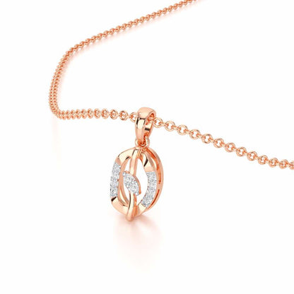 Twinkling Essence Silver Pendant - Rose Gold - Image 2