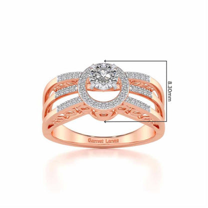 Layan Solitaire Ring - Rose Gold - Image 5