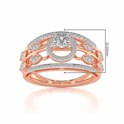 Zarina Solitaire Ring - Rose Gold - Image 5