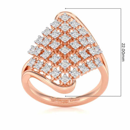 Silver Delight Silver Ring - Rose Gold - Image 5