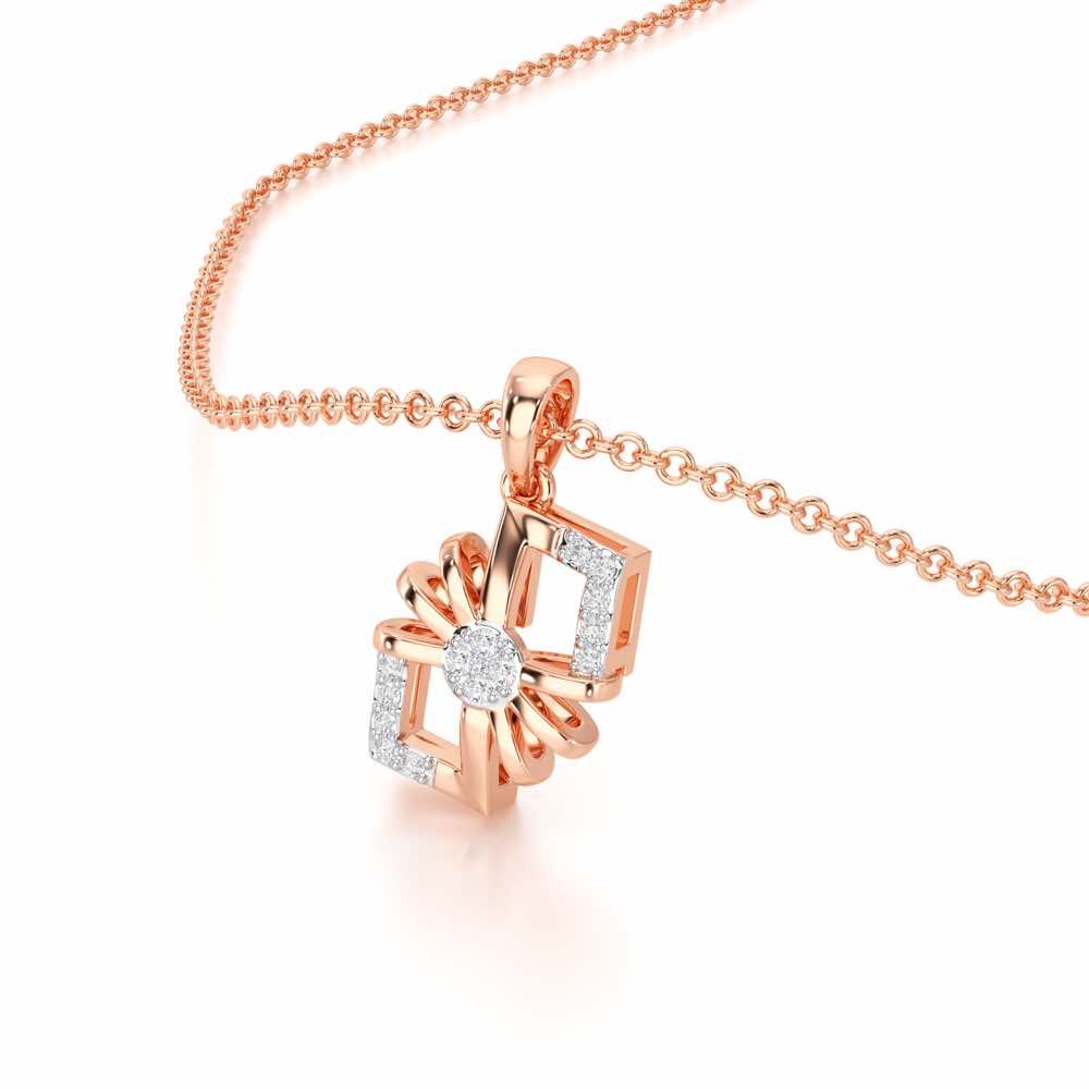 Luminous Essence Silver Pendant - Rose Gold - Image 2