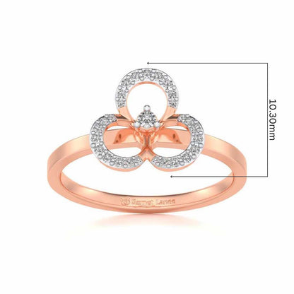 Gaurangi Silver Ring - Rose Gold - Image 5