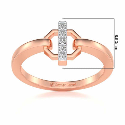 Idris Silver Ring - Rose Gold - Image 5