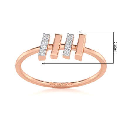 Precious Passion Silver Ring - Rose Gold - Image 2