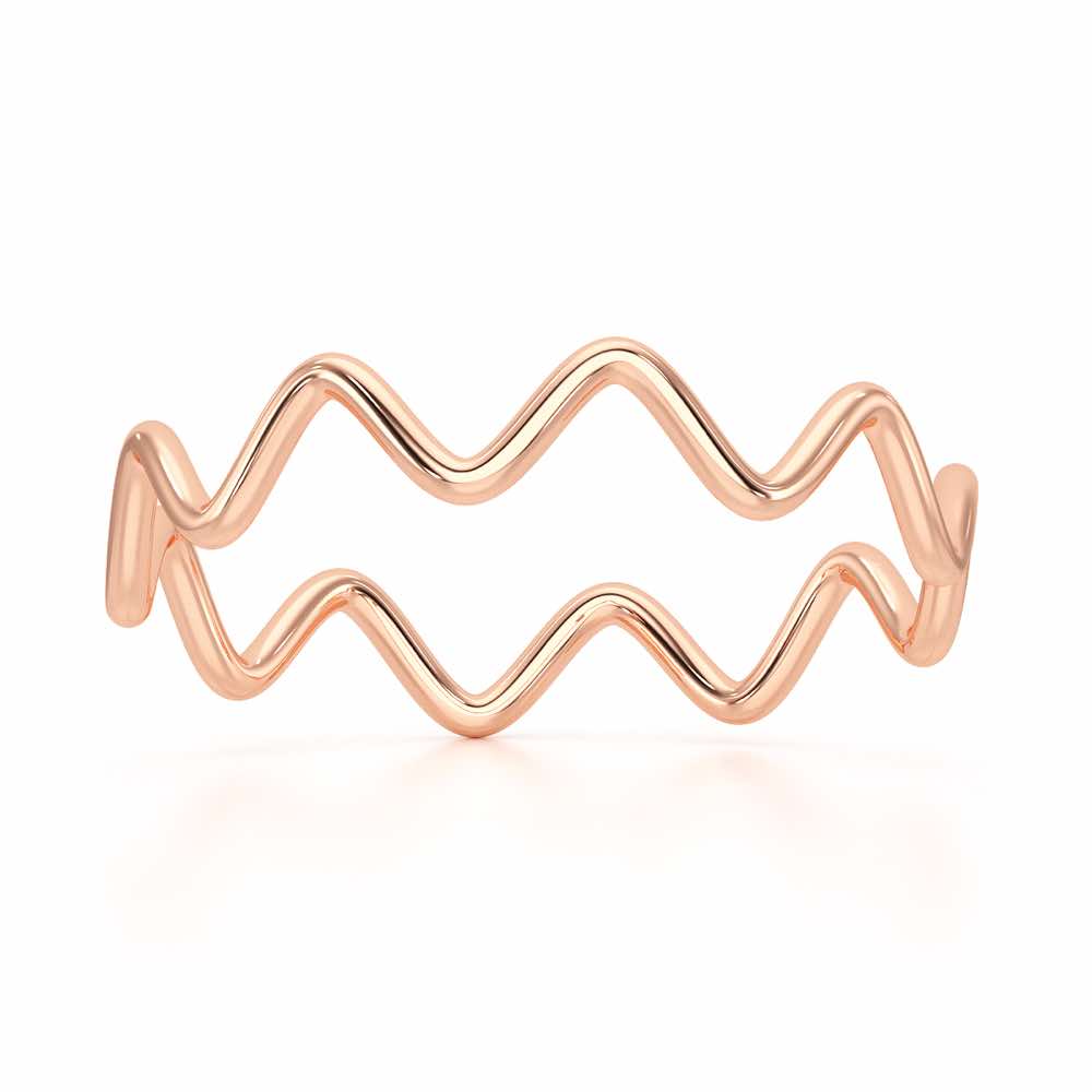 Golden Grace Women Silver Ring - Rose Gold - Image 2