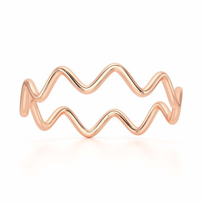 Golden Grace Women Silver Ring - Rose Gold - Image 2