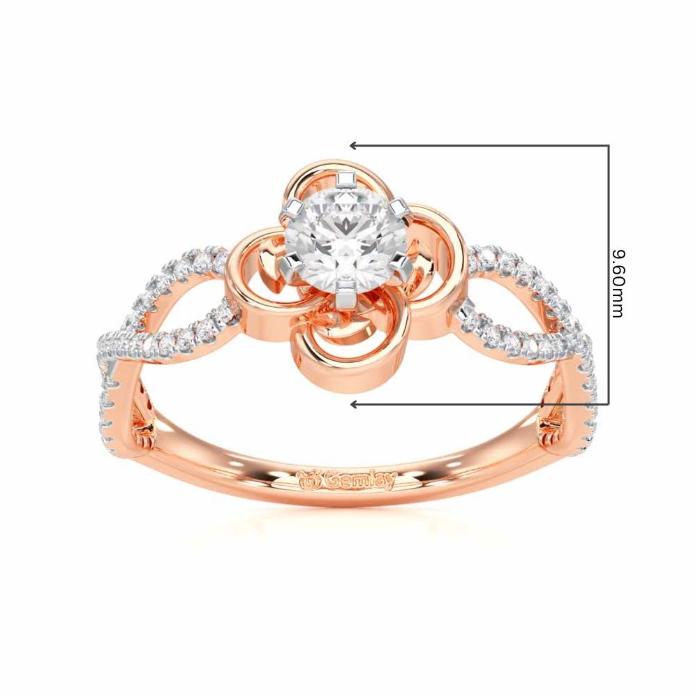 Enticing Glow Solitaire Ring - Rose Gold - Image 5