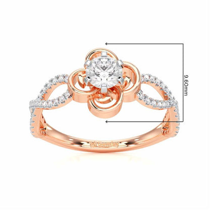 Enticing Glow Solitaire Ring - Rose Gold - Image 5