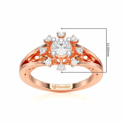 Sublime Sparkle Solitaire Ring - Rose Gold - Image 5