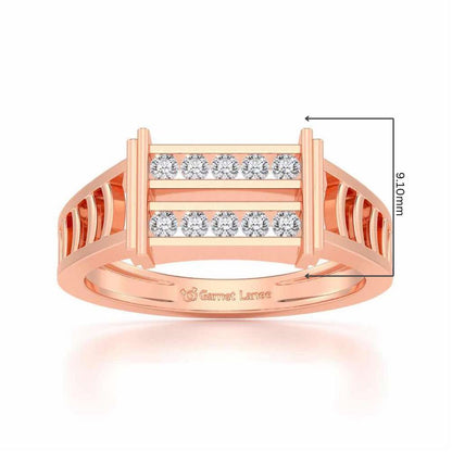Pageant Ring For Men - Rose Gold - Image 5