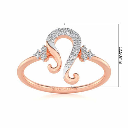 Suave Leo Silver Ring - Rose Gold - Image 5