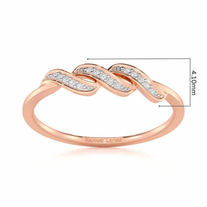Opulent Beauty Silver Ring - Rose Gold - Image 5