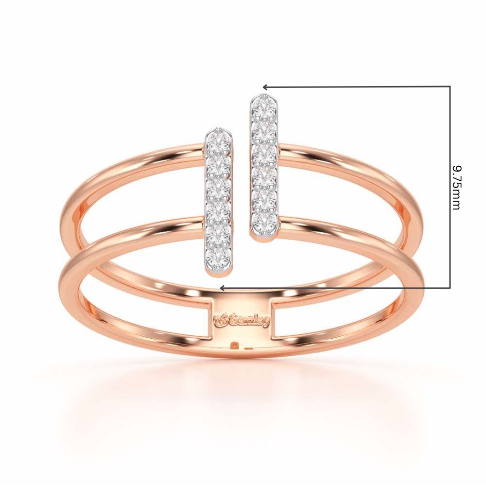 Just Meeting Silver Ring - Rose Gold - Image 2