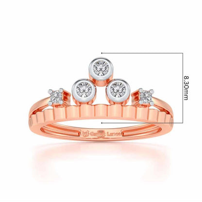 Divya Silver Ring - Rose Gold - Image 5