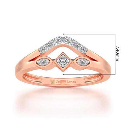 Advika Silver Ring - Rose Gold - Image 5