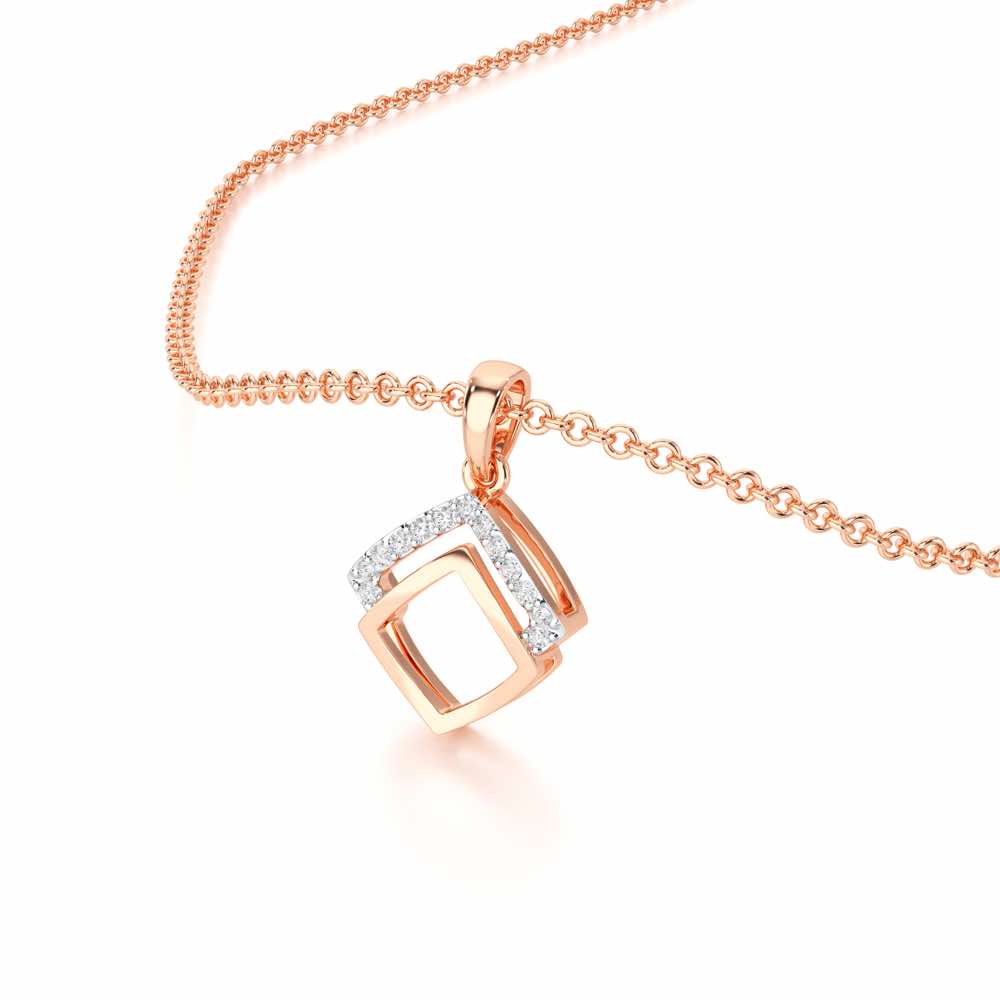 Celestial Eye Silver Pendant - Rose Gold - Image 2