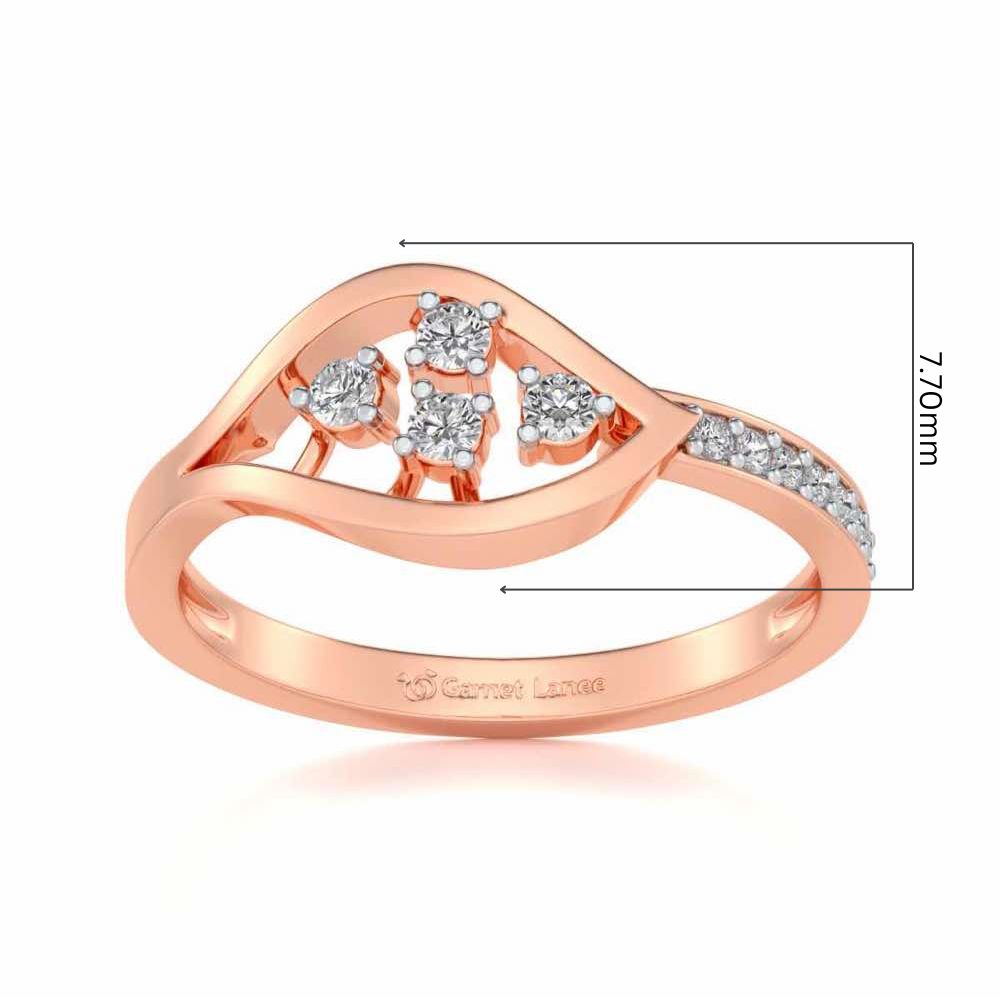 Peeper Silver Ring - Rose Gold - Image 5
