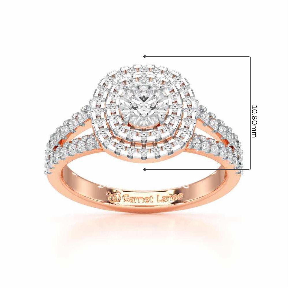 Elysian Glisten Solitaire Ring - Rose Gold - Image 5