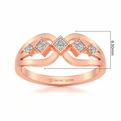 Delectable Shine Silver Ring - Rose Gold - Image 5