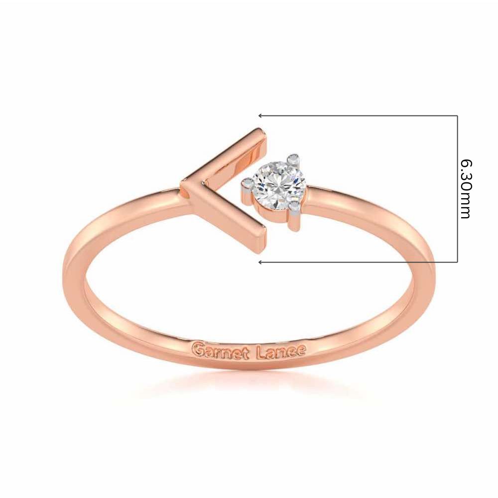 Enchanting Glamour Silver Ring - Rose Gold - Image 5