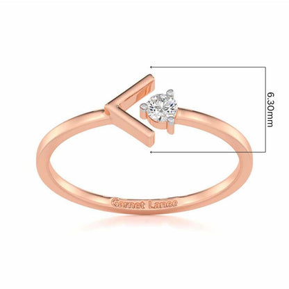 Enchanting Glamour Silver Ring - Rose Gold - Image 5
