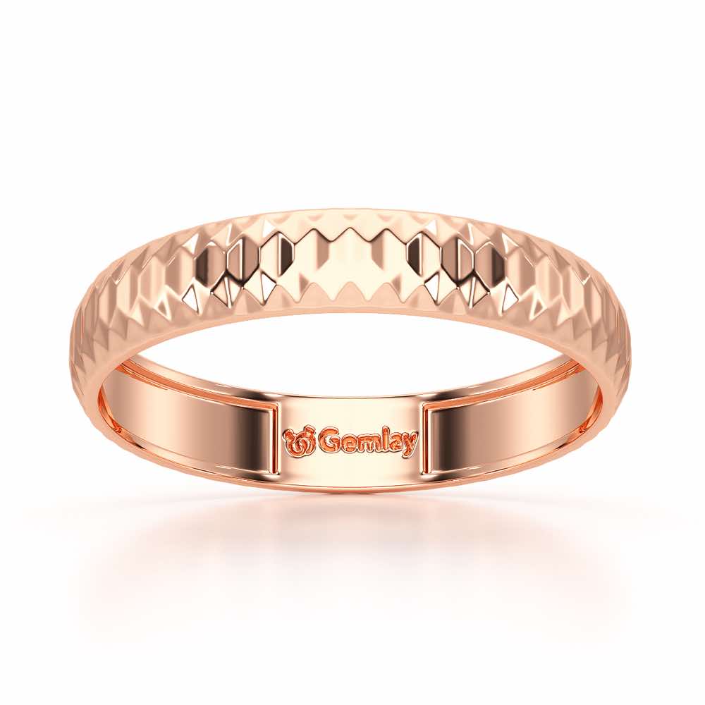 Ophelia Silver Ring - Rose Gold - Image 2