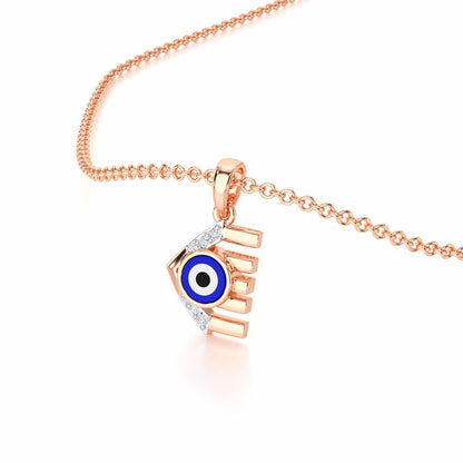 Fate Protector Silver Pendant - Rose Gold - Image 2