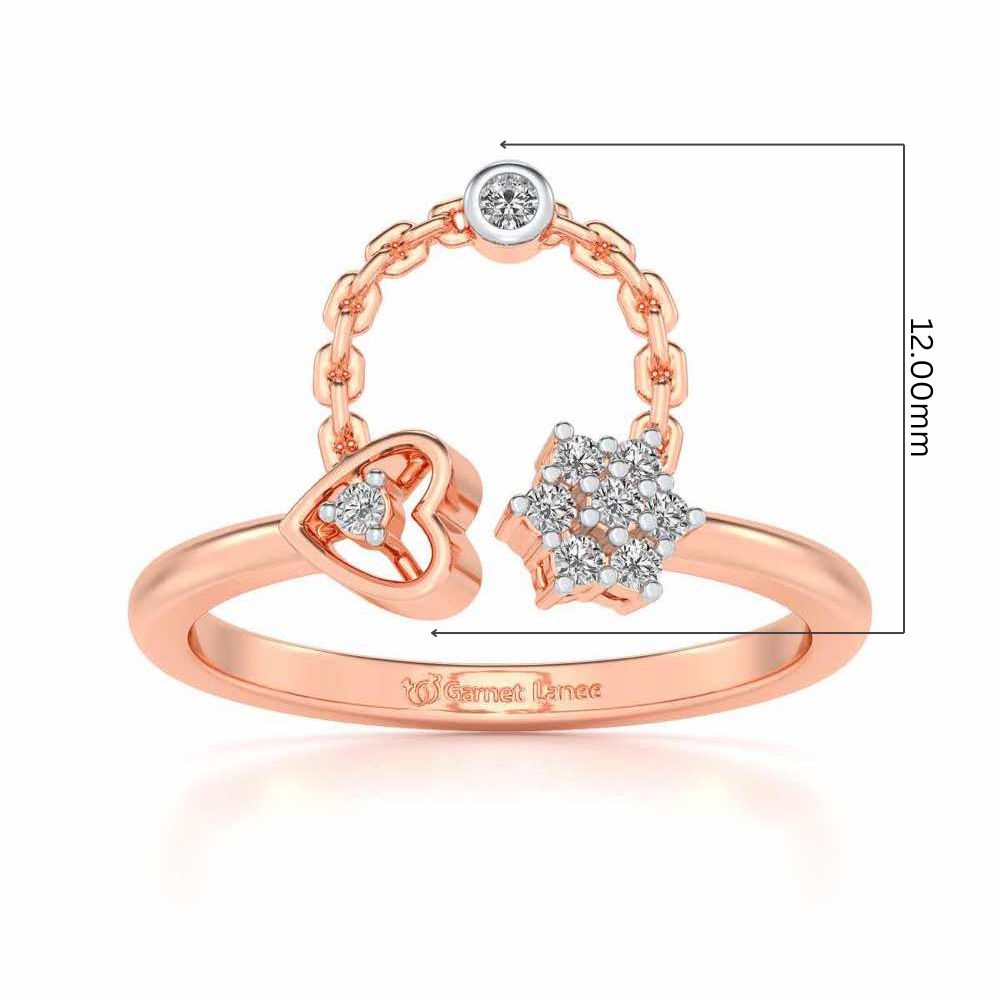 Bhavna Silver Ring - Rose Gold - Image 5