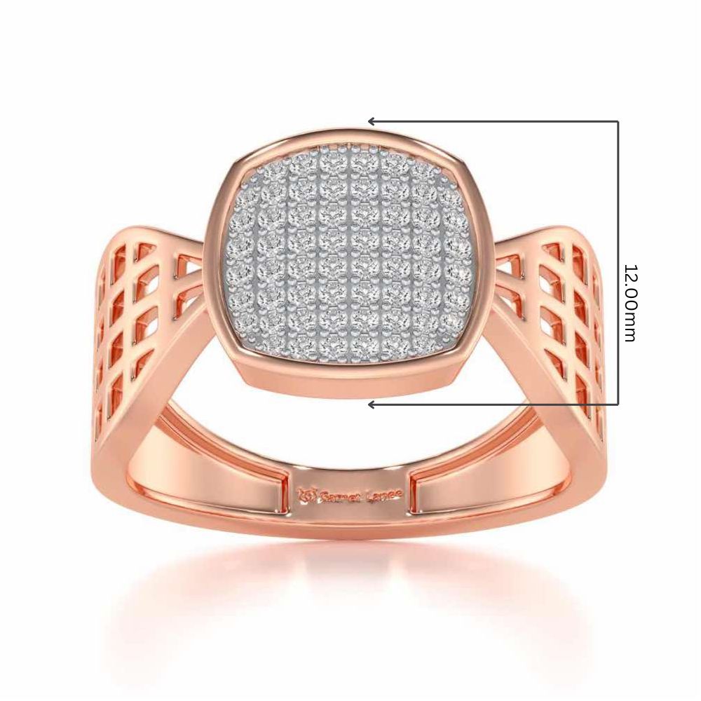 Divulge Silver Ring For Men - Rose Gold - Image 5
