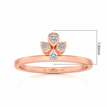 Tattva Silver Ring - Rose Gold - Image 5