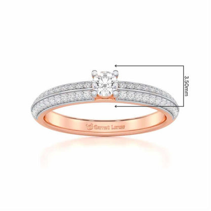 Grandeur Orbit Women Solitaire Ring - Rose Gold - Image 5